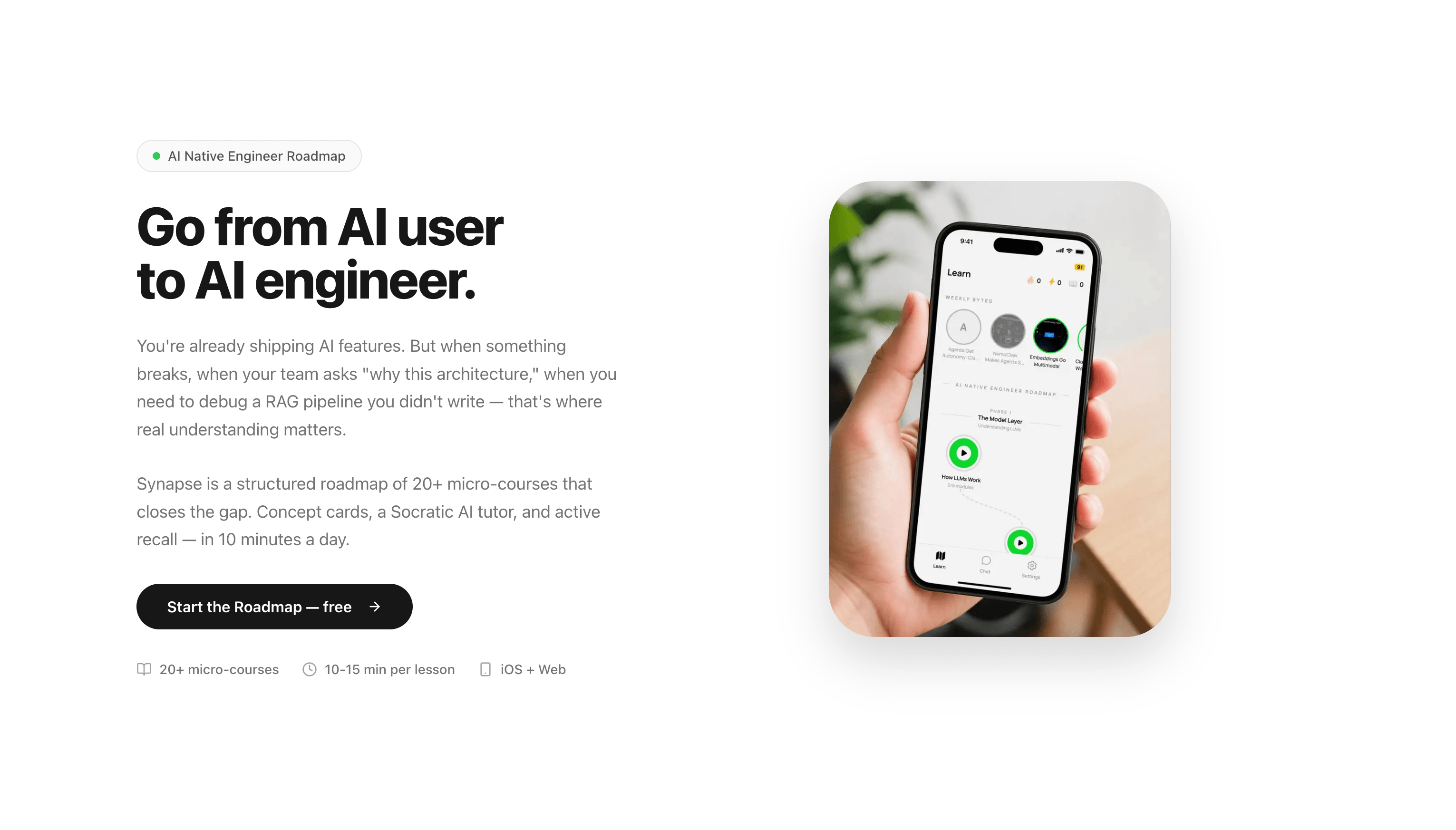 AI in a Shell learning app